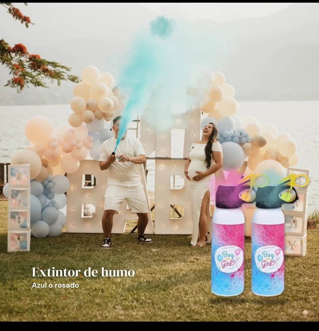 Extintor de humo Azul o Rosado